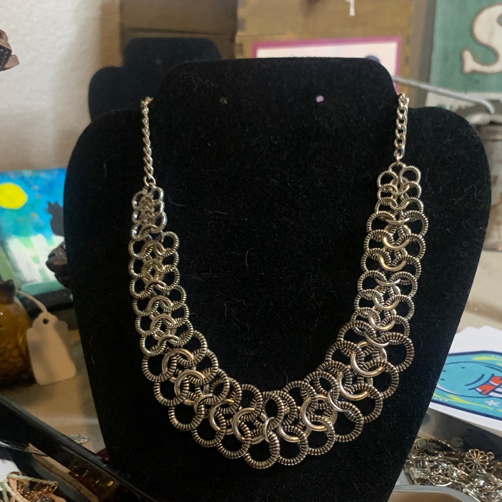 Intricate Silver Chain Necklace